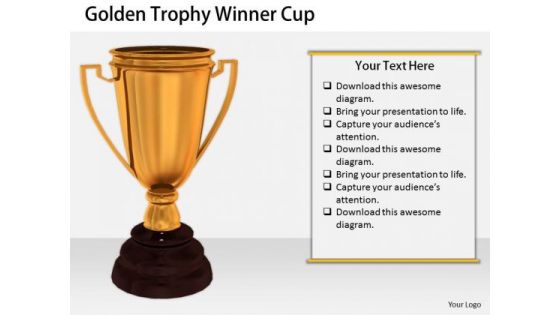 Stock Photo International Marketing Concepts Golden Trophy Winner Cup Business Success Images