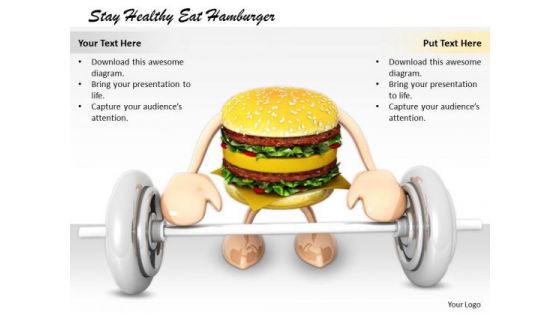 Stock Photo It Business Strategy Stay Healthy Eat Hamburger Images