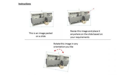 Stock Photo Keep Your Dollar Safe PowerPoint Template