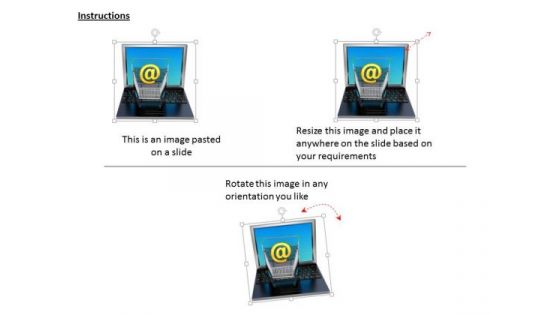 Stock Photo Laptop With Abstract Symbol Cart Internet PowerPoint Slide