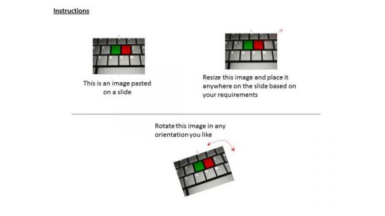 Stock Photo Laptop With Yes And No Keys For Decision PowerPoint Slide