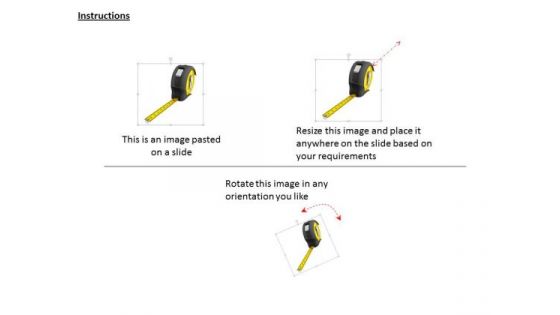 Stock Photo Measuring Tape Construction PowerPoint Slide