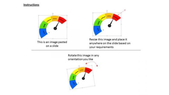 Stock Photo Meter With Red Maximum Value PowerPoint Slide