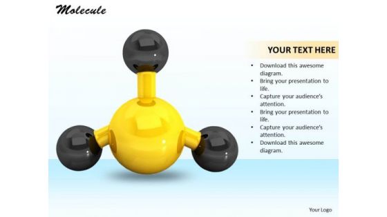 Stock Photo Molecule Structure PowerPoint Slide