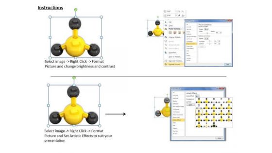 Stock Photo Molecule Structure PowerPoint Slide