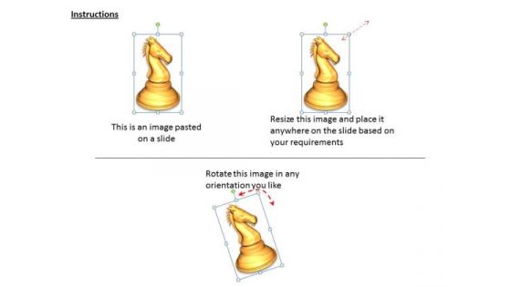 Stock Photo Movement Of The Knight In Chess PowerPoint Slide