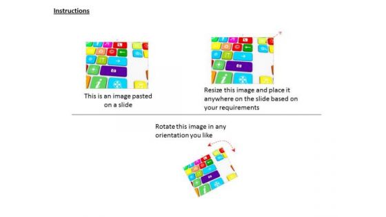 Stock Photo Multimedia Keys PowerPoint Slide