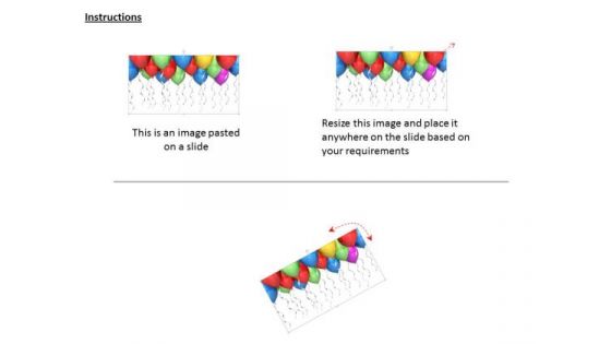 Stock Photo Multiple Balloons In Background For Celebration PowerPoint Slide