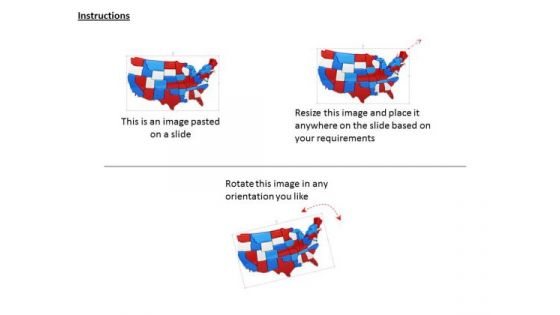 Stock Photo Multiple Cubes Making Usa Map PowerPoint Slide