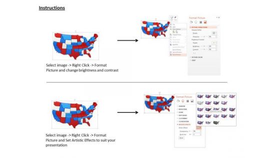Stock Photo Multiple Cubes Making Usa Map PowerPoint Slide