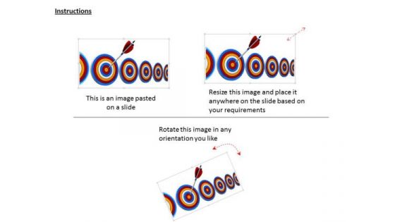 Stock Photo Multiple Target Darts With One Arrow Hitting PowerPoint Slide
