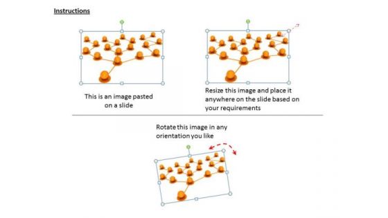 Stock Photo Networking Concept 3d Balls PowerPoint Slide