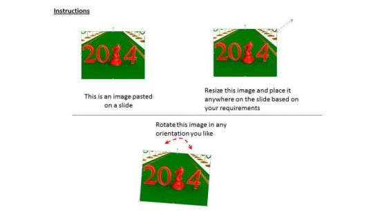 Stock Photo New Year Chess Pawn PowerPoint Slide