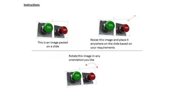Stock Photo On And Off Button PowerPoint Slide