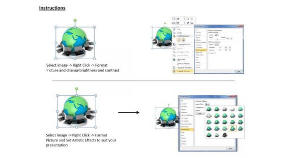 Stock Photo Online Global Networking PowerPoint Slide