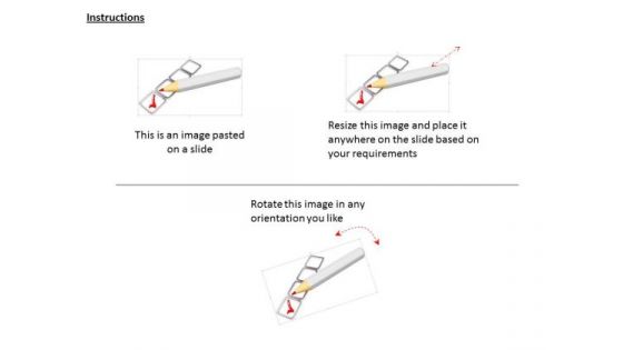 Stock Photo Pencil With Red Right Symbol PowerPoint Slide