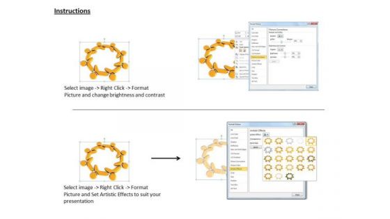 Stock Photo People Connected Together In A Social Network PowerPoint Template
