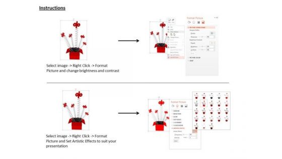 Stock Photo Percentage Value In Spring And Box PowerPoint Slide
