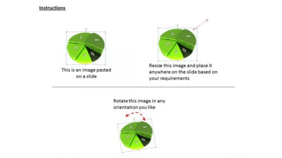 Stock Photo Pie Graph For Business Performance Ppt Template