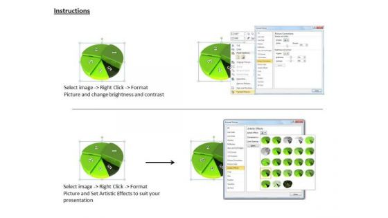 Stock Photo Pie Graph For Business Performance Ppt Template