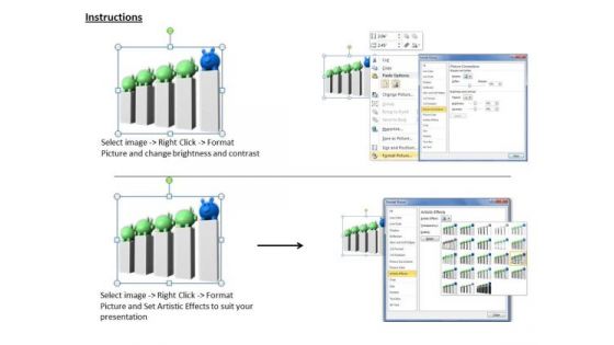 Stock Photo Piggy Banks Of Bar Graph PowerPoint Slide