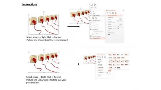 Stock Photo Plugs And Sockets Text Space PowerPoint Slide