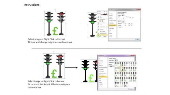 Stock Photo Pound Sign In Traffic Lights PowerPoint Slide