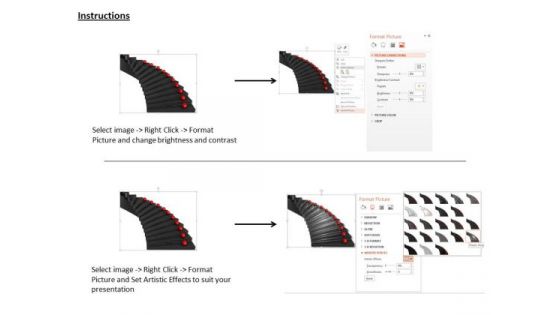 Stock Photo Progress Steps On Stairs PowerPoint Slide