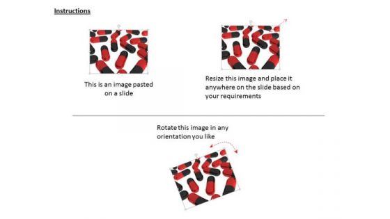 Stock Photo Red And Black Pills For Treatment PowerPoint Slide