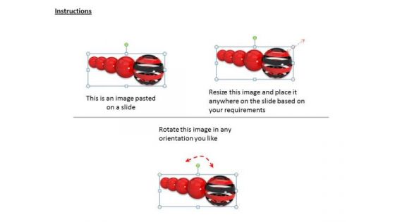 Stock Photo Red Balls With Be Different Concept PowerPoint Slide