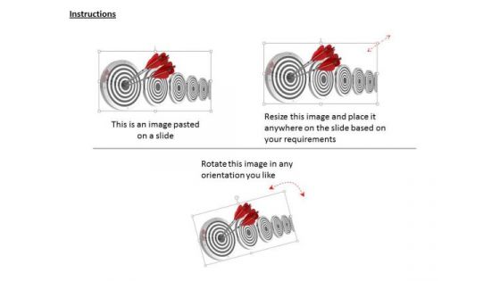 Stock Photo Red Target Dart For Target Achievement PowerPoint Slide