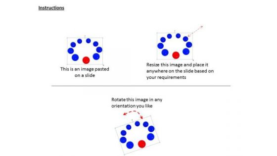 Stock Photo Red Unique Ball In Blue Balls Ppt Template