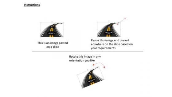 Stock Photo Road Mapping Timeline Stones PowerPoint Slide