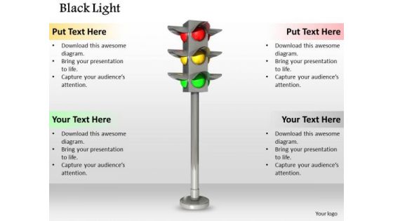 Stock Photo See Traffic Light While Drive PowerPoint Slide
