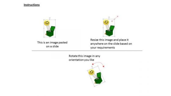 Stock Photo Smiley Jumping Out On Spring From Box PowerPoint Slide