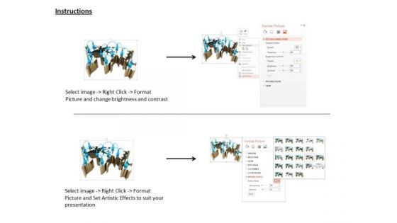 Stock Photo Social Network For Business Growth PowerPoint Slide