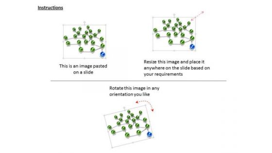 Stock Photo Spheres Connected With One Different Sphere Concept Network PowerPoint Slide