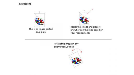 Stock Photo Spoon Full With Colorful Medical Pills PowerPoint Slide