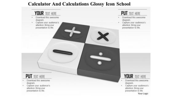 Stock Photo Square With Calculation Maths Symbols PowerPoint Slide