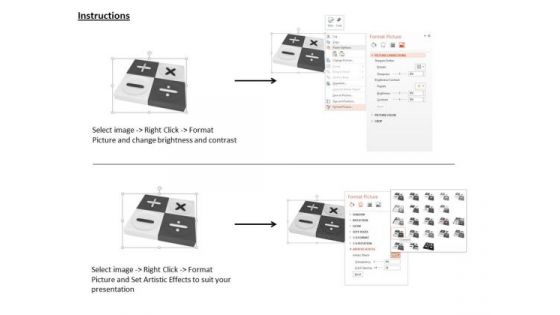 Stock Photo Square With Calculation Maths Symbols PowerPoint Slide