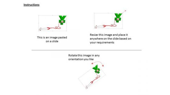 Stock Photo Stethoscope On Green Yen Symbol PowerPoint Slide