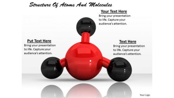 Stock Photo Structure Of Atoms And Molecules PowerPoint Template