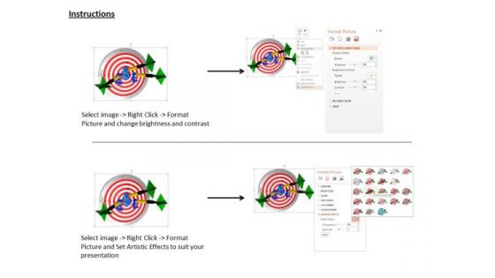 Stock Photo Target Success Concept With Dollar Symbol Goal PowerPoint Slide