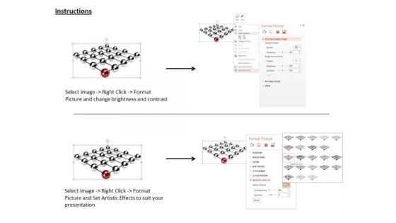 Stock Photo Team Connected To Leadership Network PowerPoint Slide