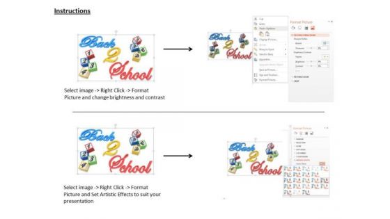 Stock Photo Text For Back To School PowerPoint Slide