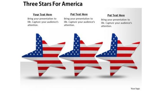 Stock Photo Three Dancing Stars Of America Pwerpoint Slide