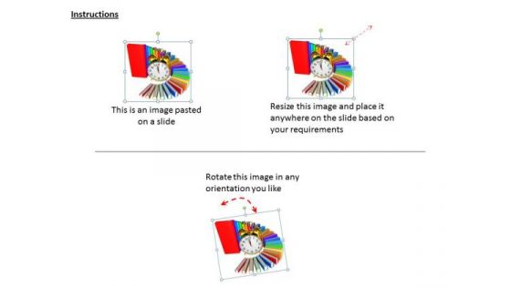 Stock Photo Time To Study Books Ppt Template