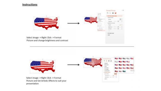 Stock Photo Us Map For Business Use PowerPoint Slide