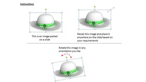 Stock Photo White Hat For Patrick Day PowerPoint Slide