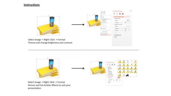 Stock Photo Yellow Folders And Server On It For Data Storage Image Graphics For PowerPoint Slide